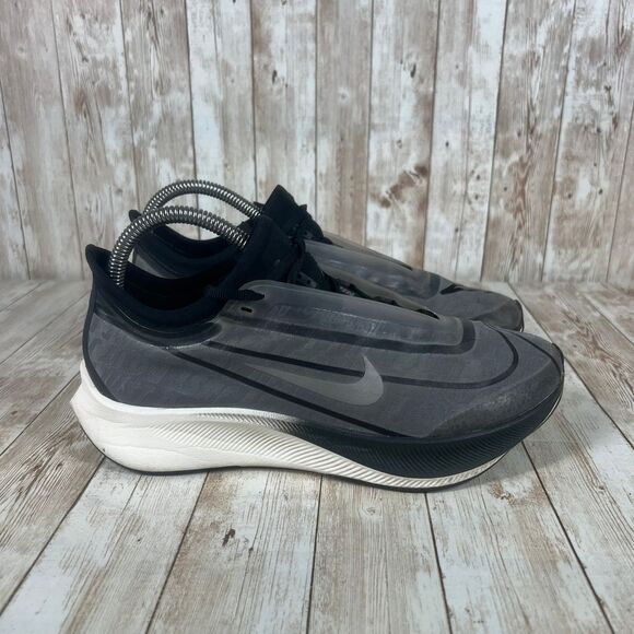 Nike‎ Women's Zoom Fly 3 Shoes Size 8 Gray Athletic Running At8241-001 - Picture 1 of 8